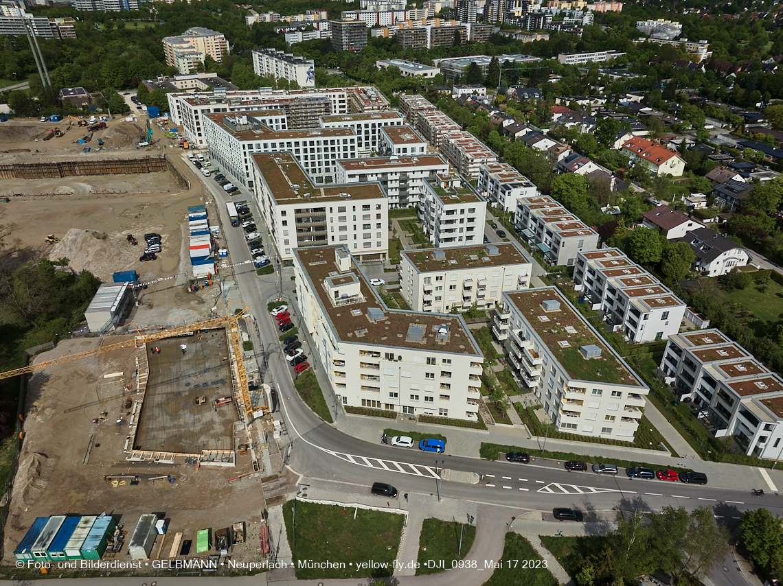 17.05.2023 - Pandion Verde und Baustelle Alexisquartier in Neuperlach